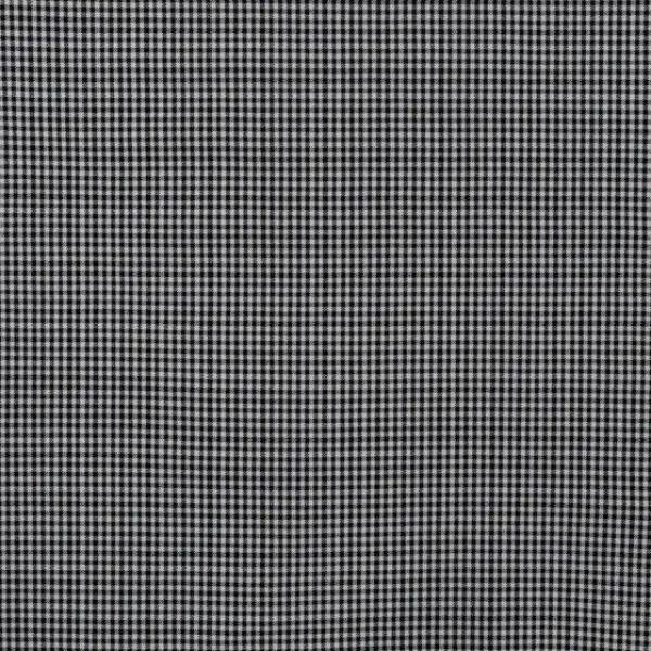 Polyester-Webware Karo in Schwarz/Weiß, Meterware im Detail